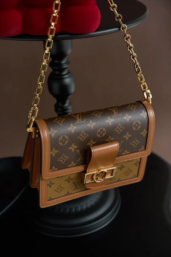 LV Dauphine MM Monogram 鏈條包包-M45958：圖片 6