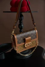 LV Dauphine MM Monogram 鏈條包包-M45958：圖片 7