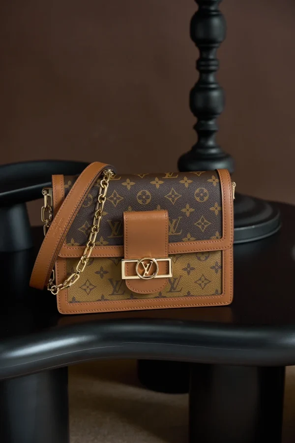 LV Dauphine MM Monogram 鏈條包包-M45958：圖片 2