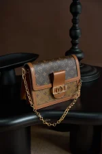 LV Dauphine MM Monogram 鏈條包包-M45958：圖片 3