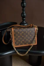 LV Dauphine MM Monogram 鏈條包包-M45958：圖片 4