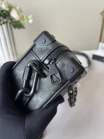 LV Mini Soft Trunk 男士黑色印花軟盒子 郵差包 男生包包-M44735：圖片 10
