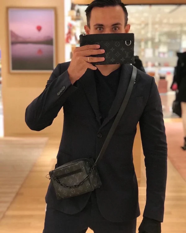 LV Mini Soft Trunk 男士黑色印花軟盒子 郵差包 男生包包-M44735：圖片 2