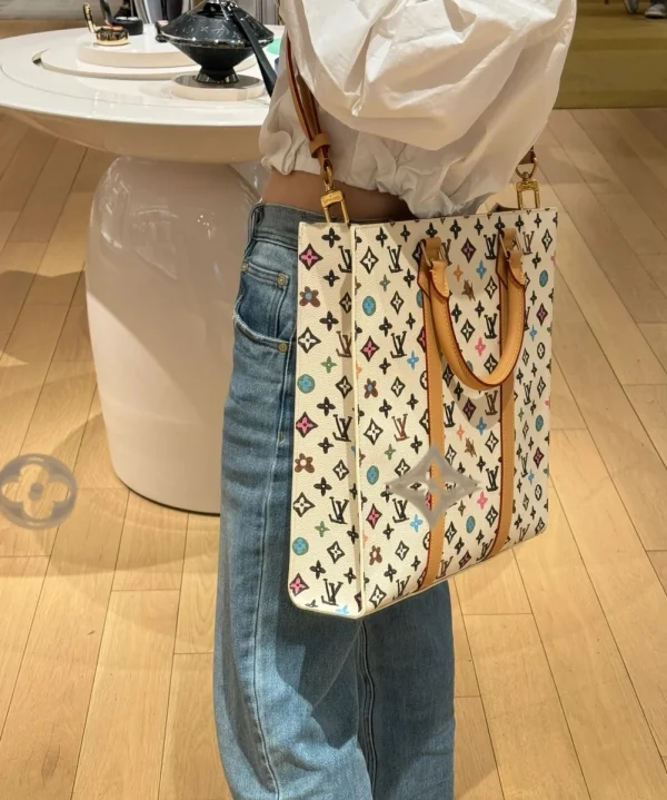 LV Sac Plat Monogram 托特包包-M24859：圖片 5