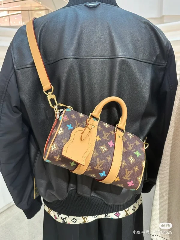 LV Keepall Bandoulière 25 Monogram 斜揹包 波斯頓 旅行袋-M24849：圖片 9