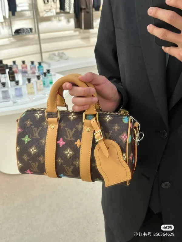 LV Keepall Bandoulière 25 Monogram 斜揹包 波斯頓 旅行袋-M24849：圖片 11