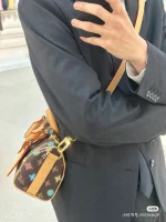 LV Keepall Bandoulière 25 Monogram 斜揹包 波斯頓 旅行袋-M24849：圖片 12