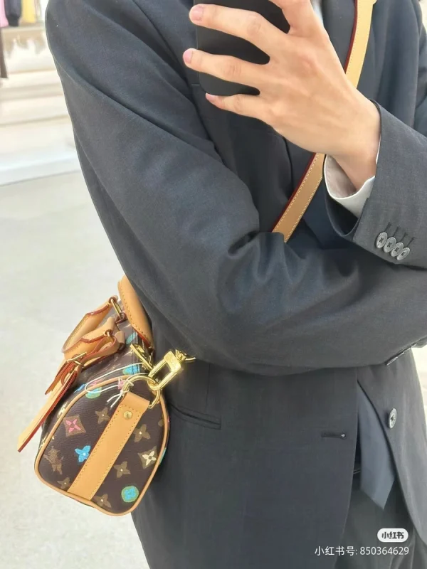 LV Keepall Bandoulière 25 Monogram 斜揹包 波斯頓 旅行袋-M24849：圖片 12