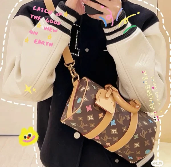 LV Keepall Bandoulière 25 Monogram 斜揹包 波斯頓 旅行袋-M24849：圖片 14