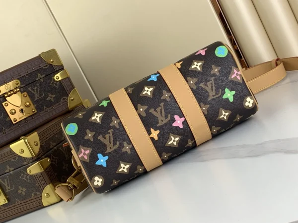 LV Keepall Bandoulière 25 Monogram 斜揹包 波斯頓 旅行袋-M24849：圖片 18