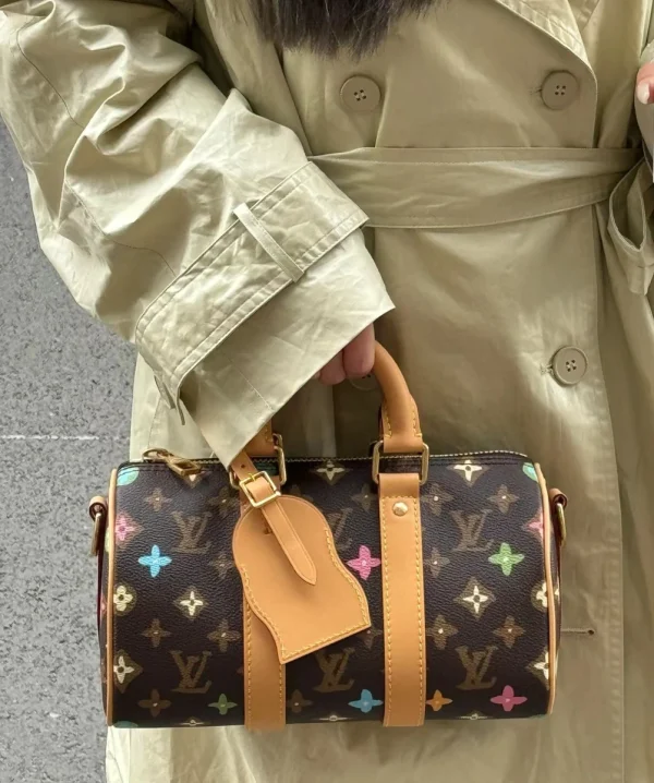 LV Keepall Bandoulière 25 Monogram 斜揹包 波斯頓 旅行袋-M24849：圖片 4