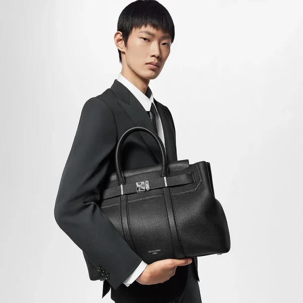 LV Georges 托特 MM Cuir Millésime 手提包-M23153：圖片 4