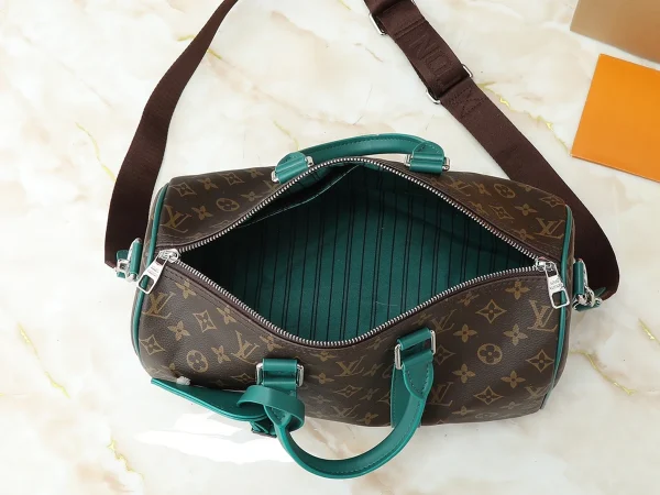LV Keepall Bandoulière 35 Monogram牛皮 旅行背包包包-M12765：圖片 10