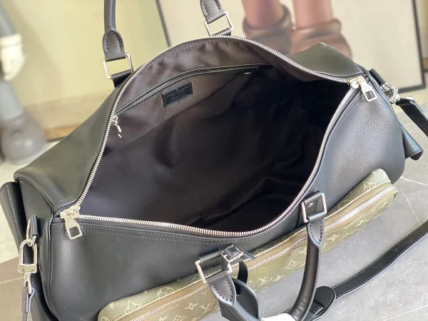 LV Keepall Bandoulière 50 Monogram皮革 旅行包-M12690：圖片 8