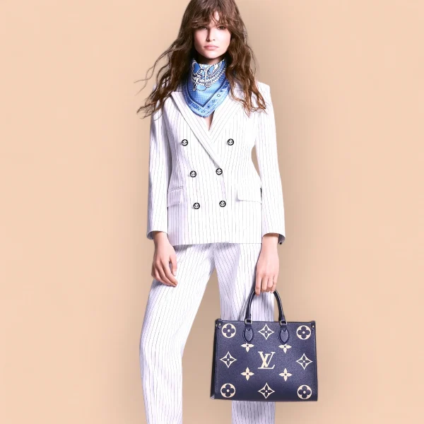 LV OnTheGo MM Monogram EPI 購物袋托特包包-M47084：圖片 10