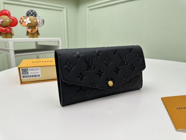 LV Sarah Monogram 卡扣長款錢包-M82257：圖片 3