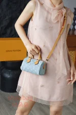頂級a貨 LV Nano Speedy 牛仔藍斜揹包-M11212：圖片 28