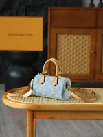 頂級a貨 LV Nano Speedy 牛仔藍斜揹包-M11212：圖片 8