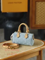 頂級a貨 LV Nano Speedy 牛仔藍斜揹包-M11212：圖片 5