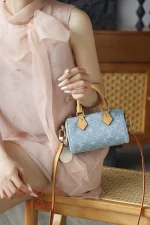 頂級a貨 LV Nano Speedy 牛仔藍斜揹包-M11212：圖片 22