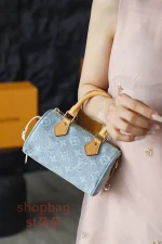 頂級a貨 LV Nano Speedy 牛仔藍斜揹包-M11212：圖片 21