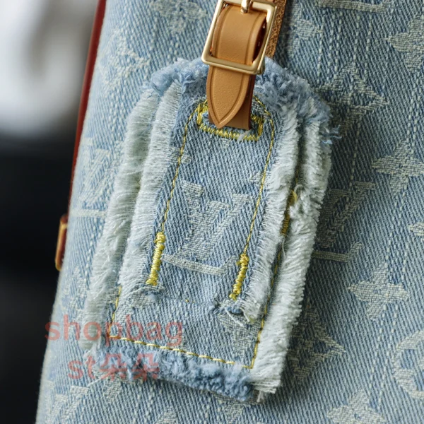 高仿包包 LV CarryAll PM Monogram Denim 妈咪包-M11462：圖片 11