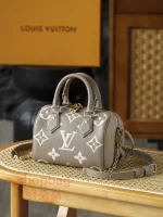高仿包包 LV Speedy Bandoulière 20 Monogram 壓花EPI皮革 斜揹包-M46575：圖片 7