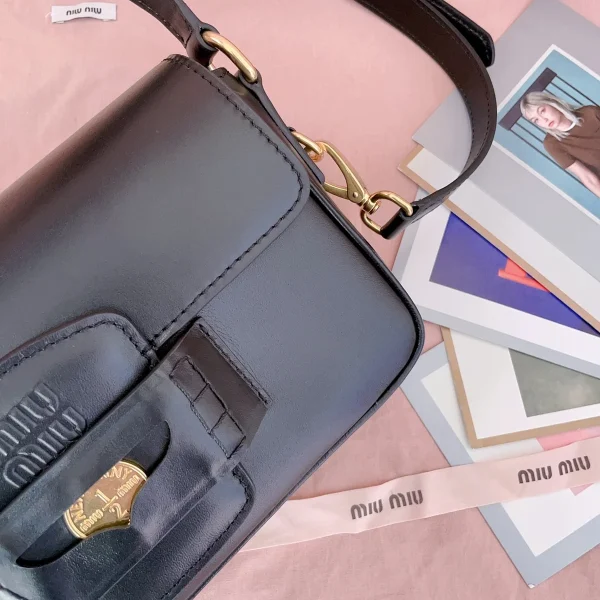 MiuMiu Penny皮革手袋包包-5BD270：圖片 12