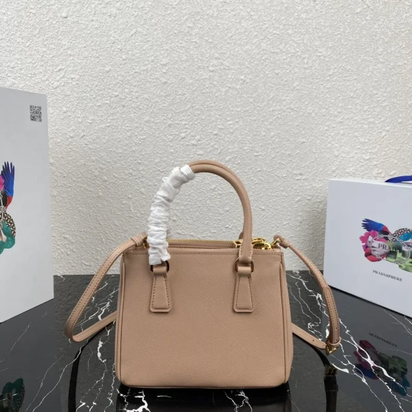 Prada Galleria 1BA906 小號粉色皮革手提包：圖片 4