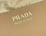 Prada Moon 1BC212 中號米白色皮革單肩包：圖片 10