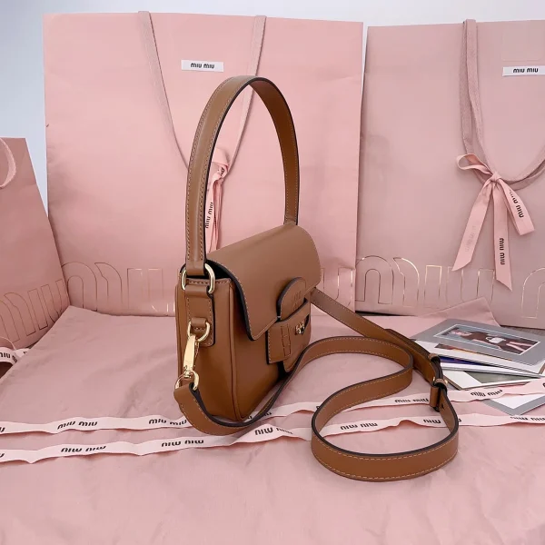 MiuMiu Penny皮革手袋包包-5BD270：圖片 3