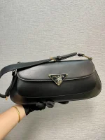 Prada Modern 1BD344 小號黑色皮革肩背包：圖片 9