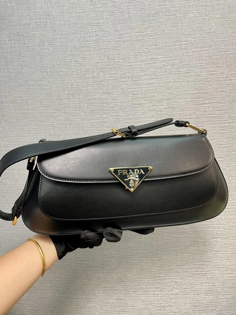 Prada Modern 1BD344 小號黑色皮革肩背包 9 Prada Modern 1BD344 小號黑色皮革肩背包