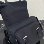 Prada Re-Nylon 1BD953 中號黑色尼龍單肩包：圖片 8