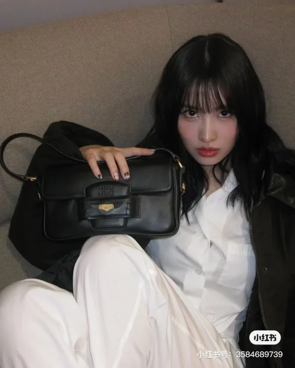 MiuMiu Penny皮革手袋包包-5BD270：圖片 3