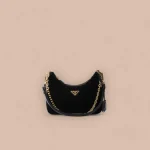 Prada Velvet 1BC204 小號黑色絲絨迷你包