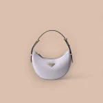 Prada Curve 1BC194 小號黑色皮革單肩包