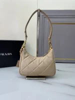 Prada Re-Nylon 1BC204 小號黑色尼龍單肩包：圖片 3