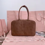 MiuMiu 麂皮Beau手袋包包-5BB117：圖片 8