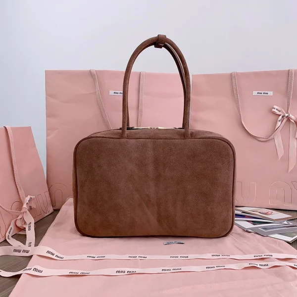 MiuMiu 麂皮Beau手袋包包-5BB117：圖片 8