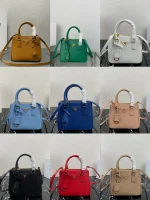 Prada Galleria 1BA906 小號粉色皮革手提包：圖片 2