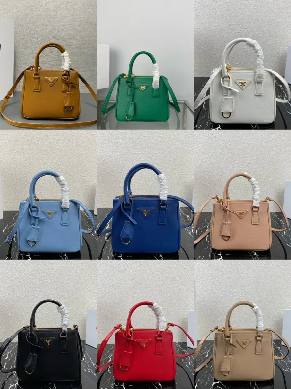 Prada Galleria 1BA906 小號粉色皮革手提包：圖片 2