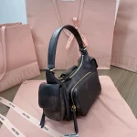 MiuMiu 納帕軟皮Pocket手袋包包-5BC146：圖片 10