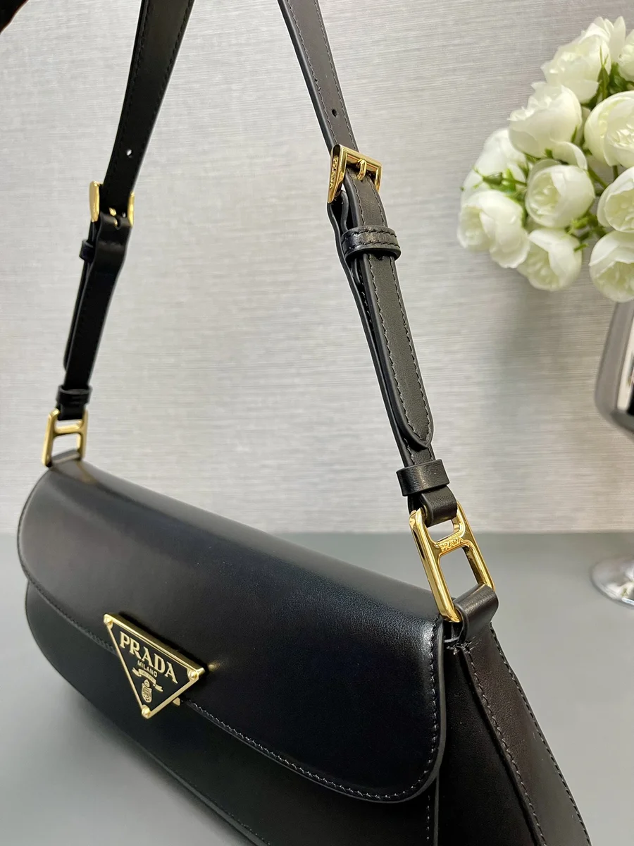 Prada Modern 1BD344 小號黑色皮革肩背包 5 Prada Modern 1BD344 小號黑色皮革肩背包
