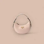 Prada Curve 1BC194 小號白色皮革單肩包