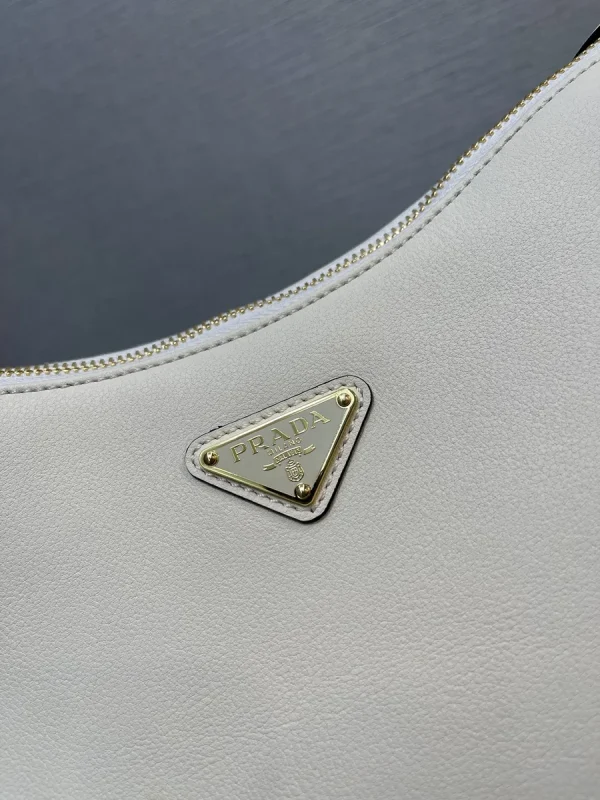 Prada Aimée 1BC229 中號灰色皮革單肩包：圖片 7