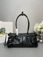Prada Geom 1BA426 中號米色皮革托特包：圖片 3