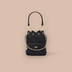 Prada Nylon 1BH038 中號黑色尼龍單肩包