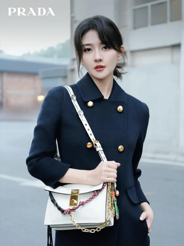 Prada Soft 1BD379 小號黑色皮革肩背包：圖片 3