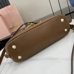MiuMiu FROMTHERUNWAYAveure納帕皮革手挽手袋包包-5BB169：圖片 8